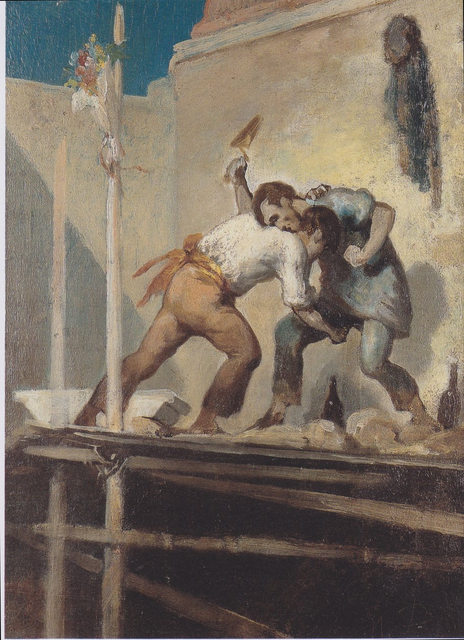 Murande murare av Honoré Daumier