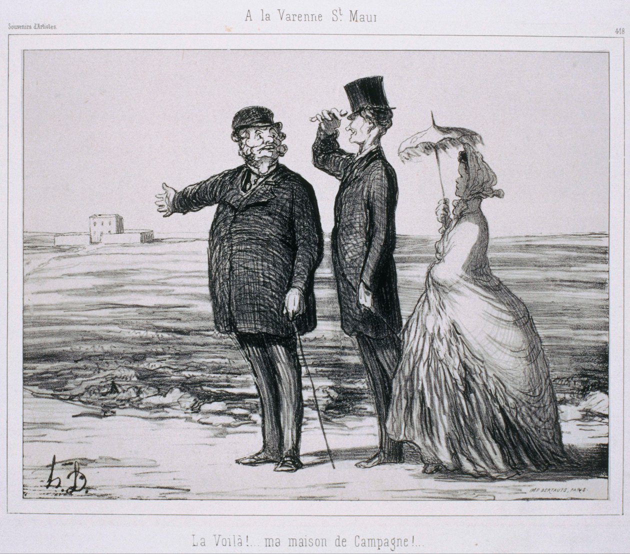 Souvenir dArtistes- À La Varenne-Saint-Maur av Honoré Daumier