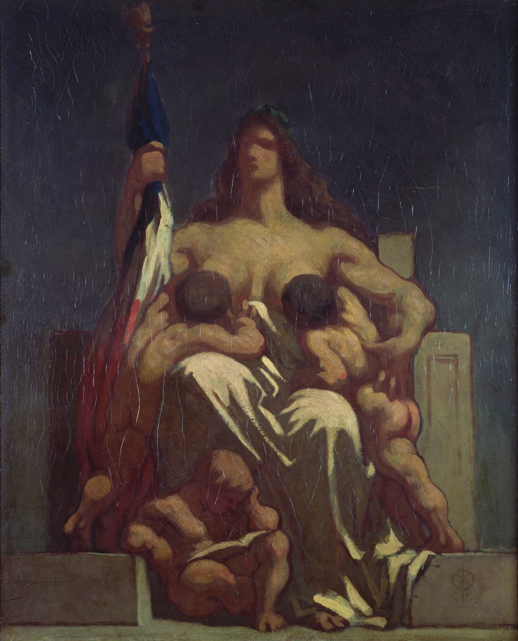 Republiken (skiss), 1848 av Honoré Daumier