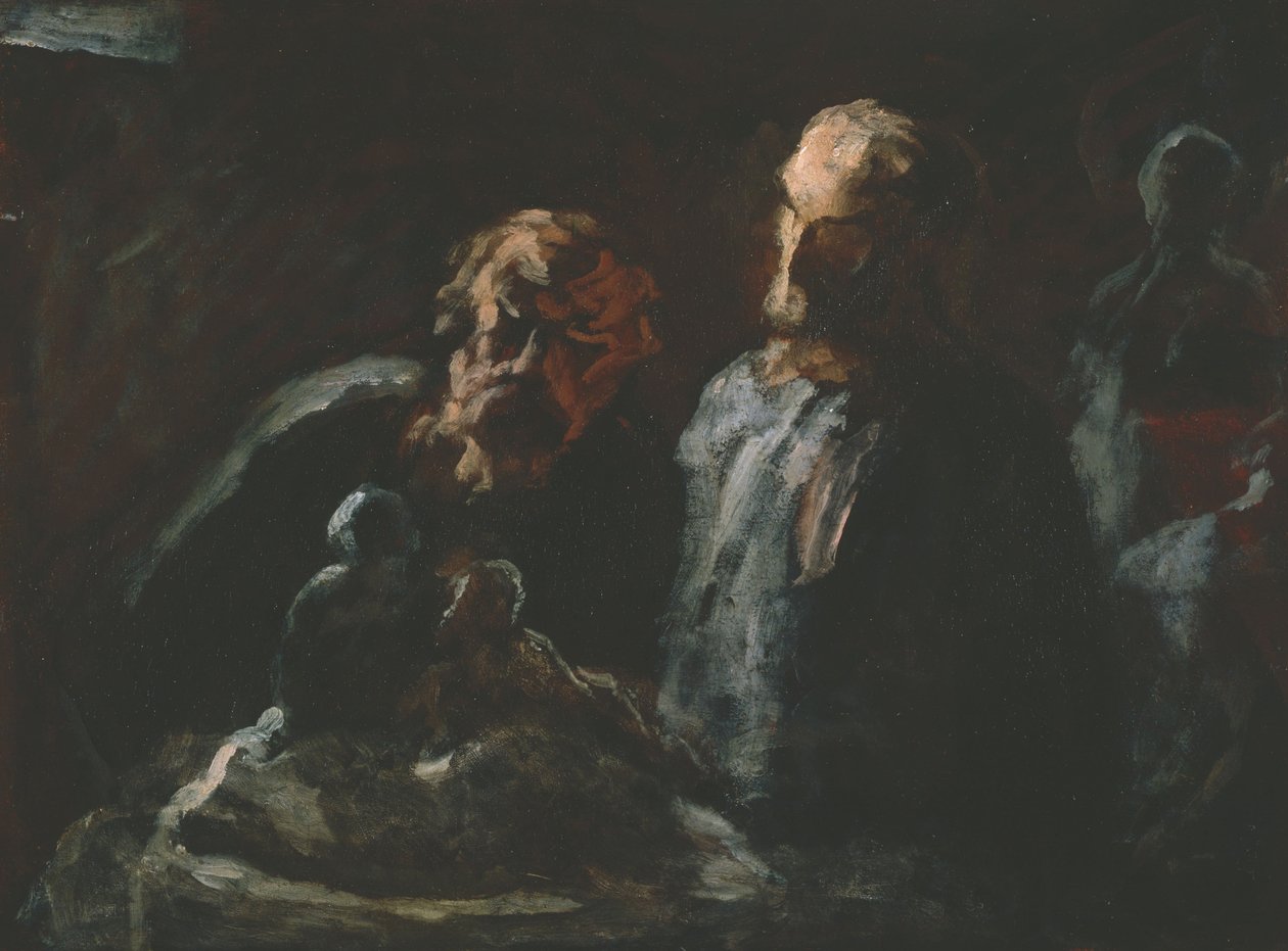 Två skulptörer av Honoré Daumier