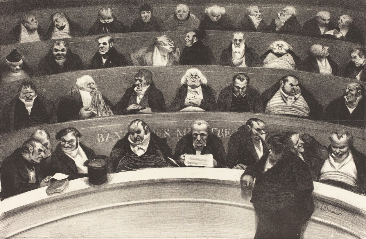 Den lagstiftande magen av Honoré Daumier Victorin