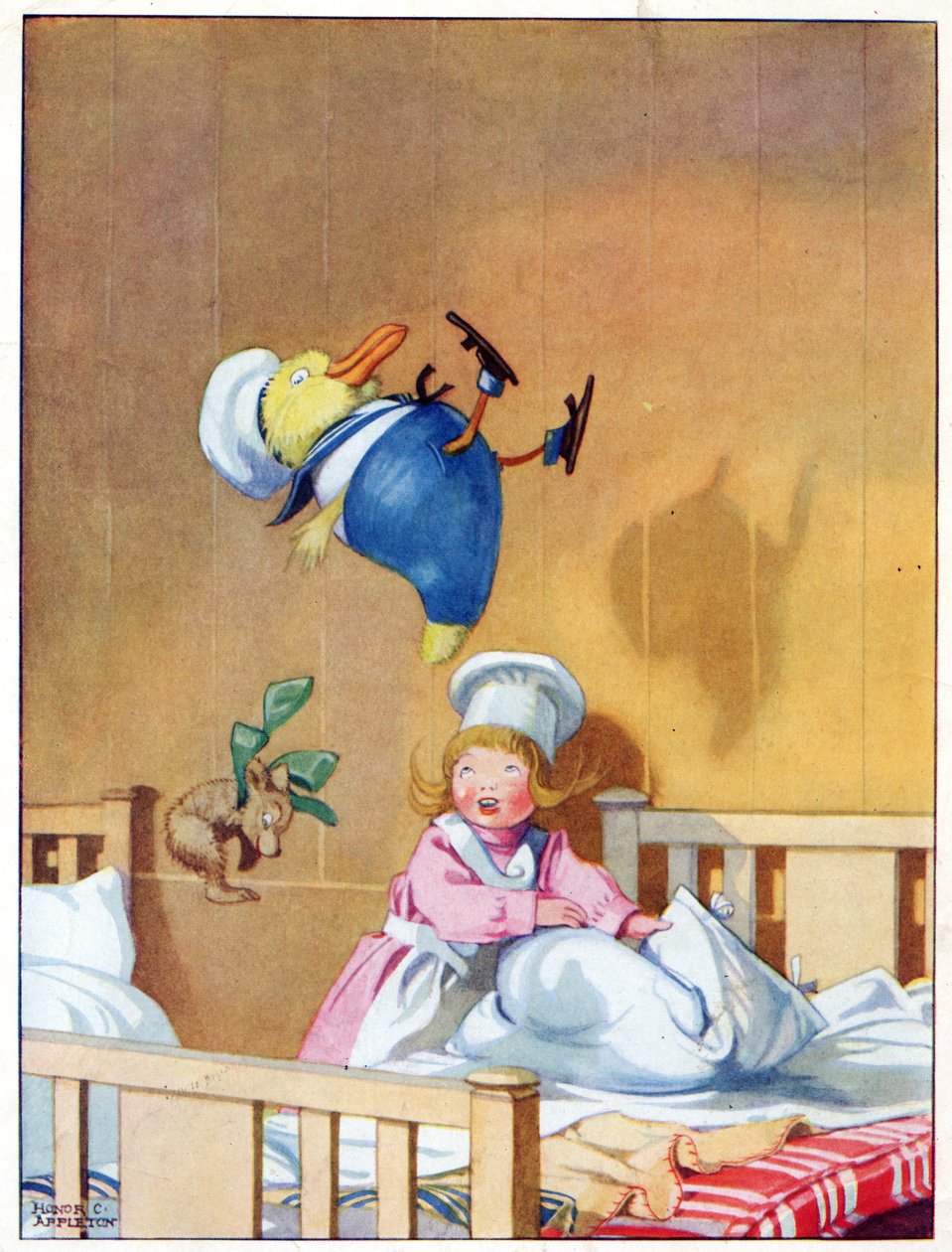 De studsade omkring på fjädrarna, illustration från 