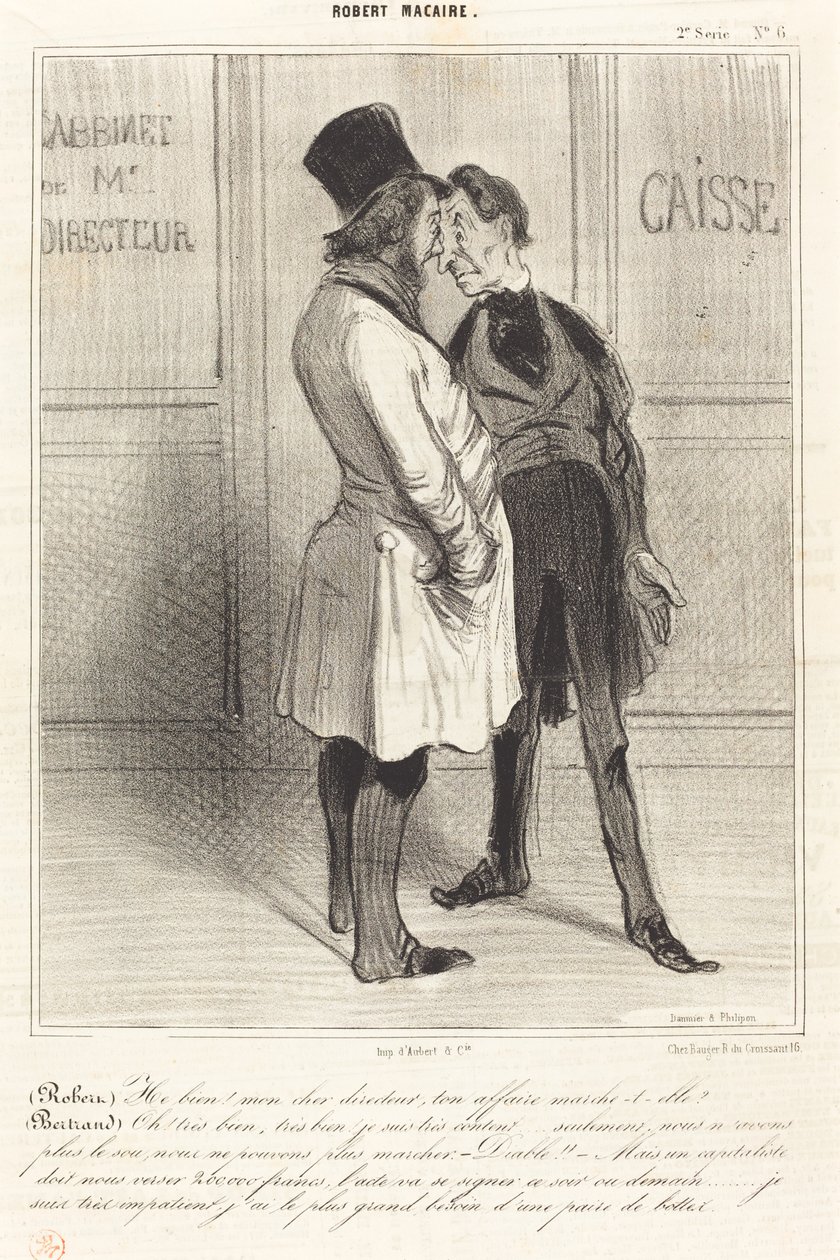 (Robert) Nåväl! min kära chef... av Honoré Daumier