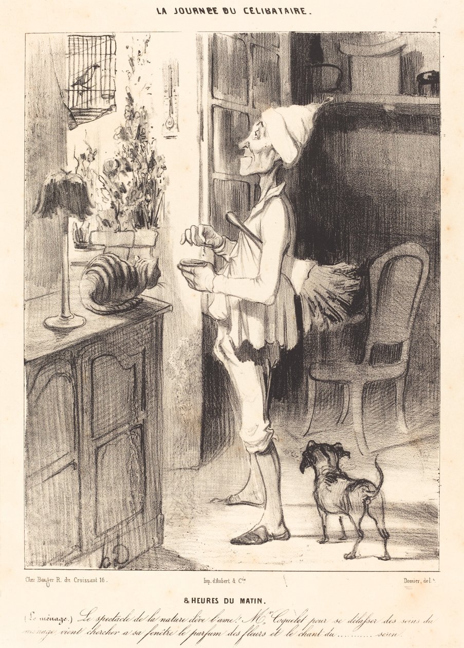 8 på morgonen av Honoré Daumier
