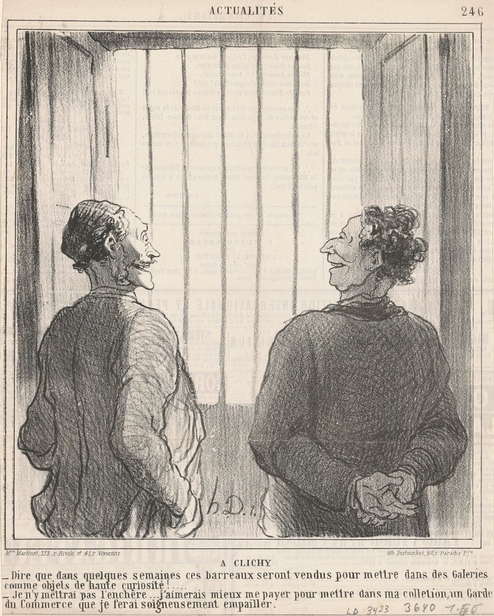 En kliché av Honoré Daumier