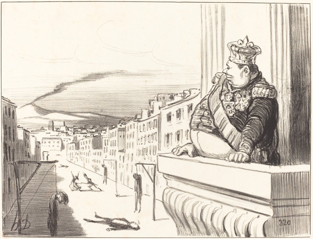 In Neapel - The best of kings... (andra plattan) av Honoré Daumier