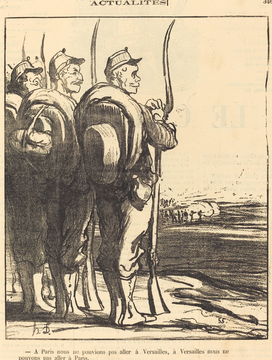 I Paris kunde vi inte... åka till Versailles... av Honoré Daumier