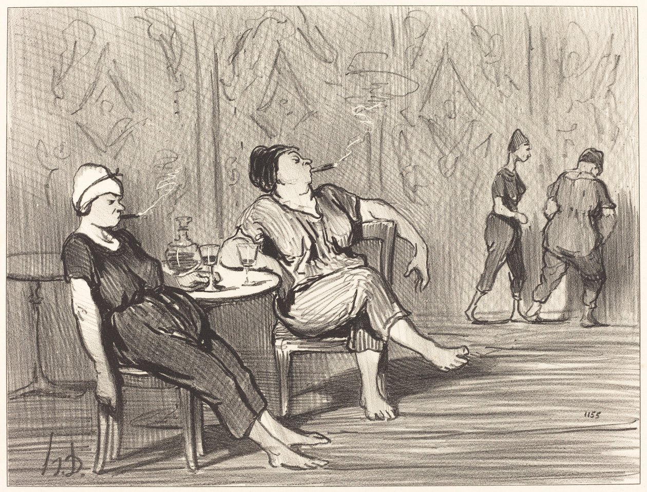Vid baren av Honoré Daumier