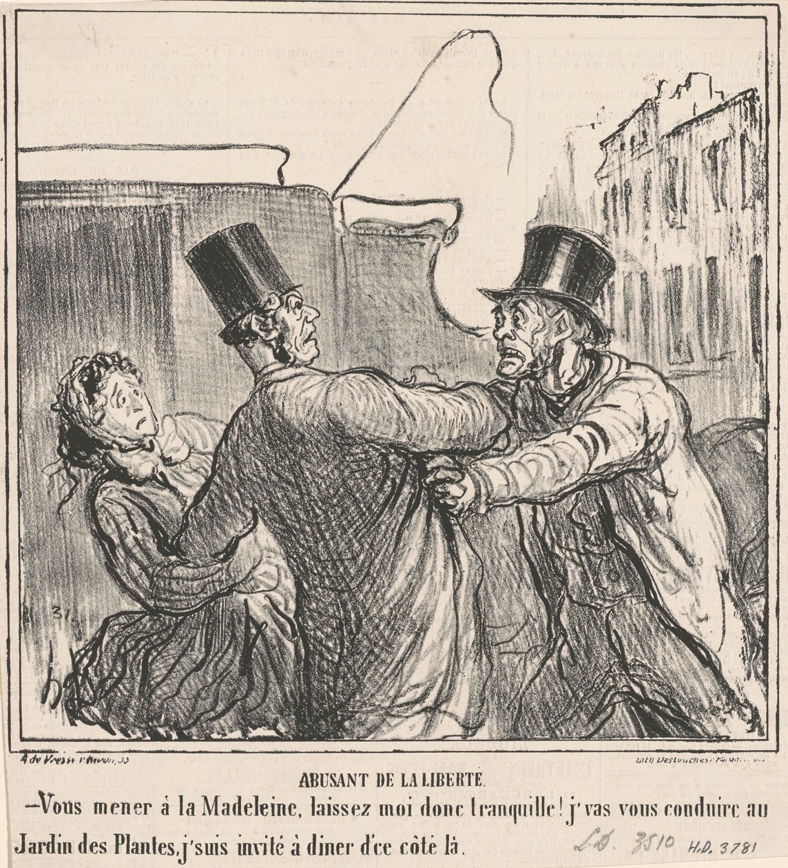 Missbruka friheten av Honoré Daumier
