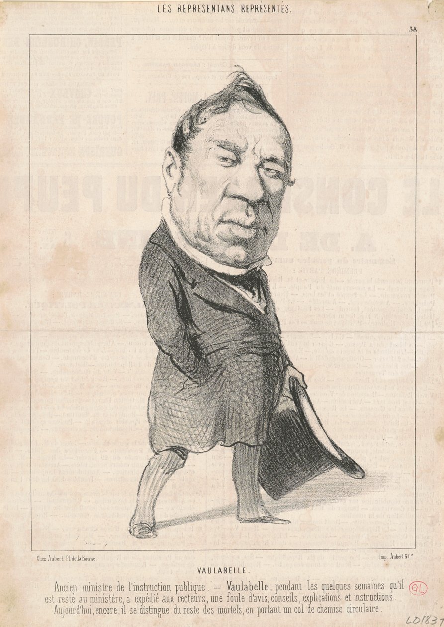 Achille Tenaille de Vaulabelle av Honoré Daumier