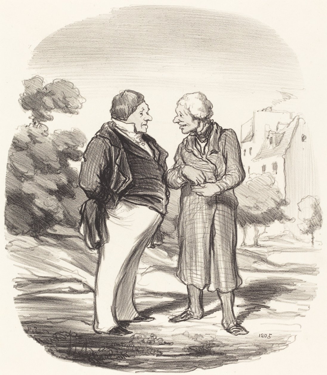 kaliforniska aktieägare av Honoré Daumier