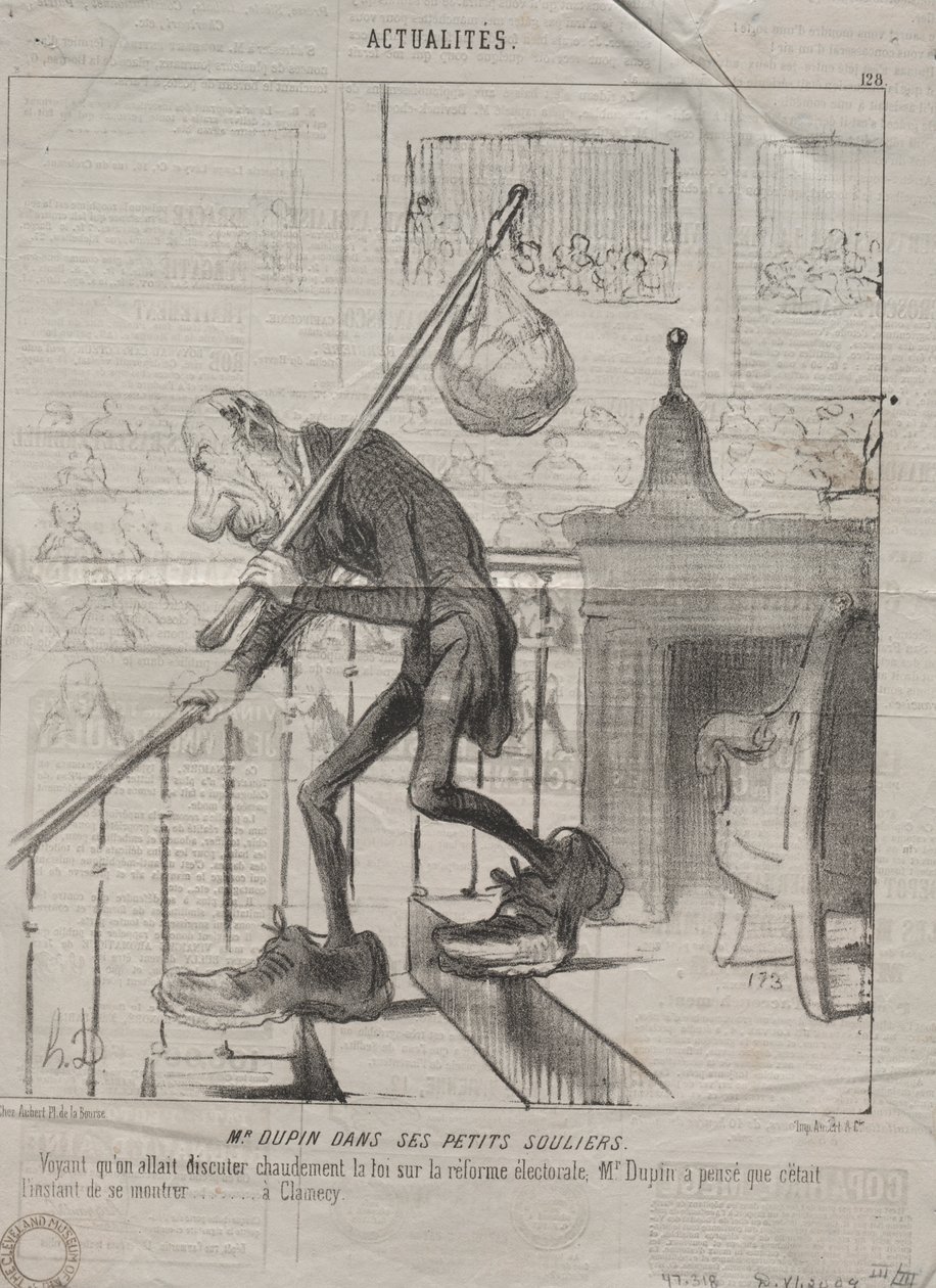 Aktualiteter (nr 128): Herr Dupin i sina små skor av Honoré Daumier