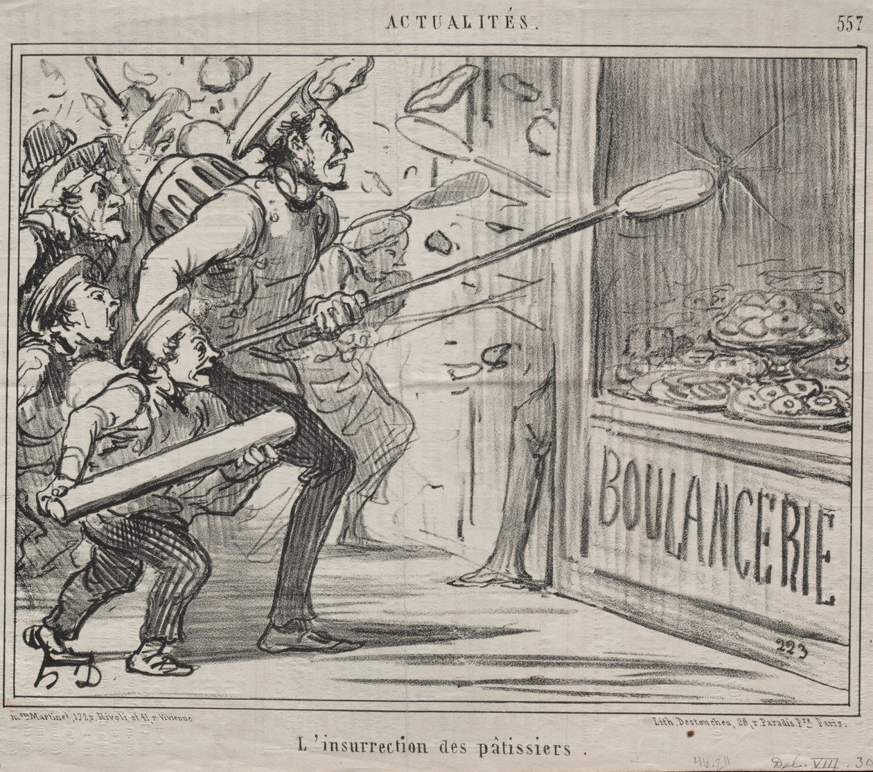 Aktualiteter (nr 557): Konditorernas uppror av Honoré Daumier