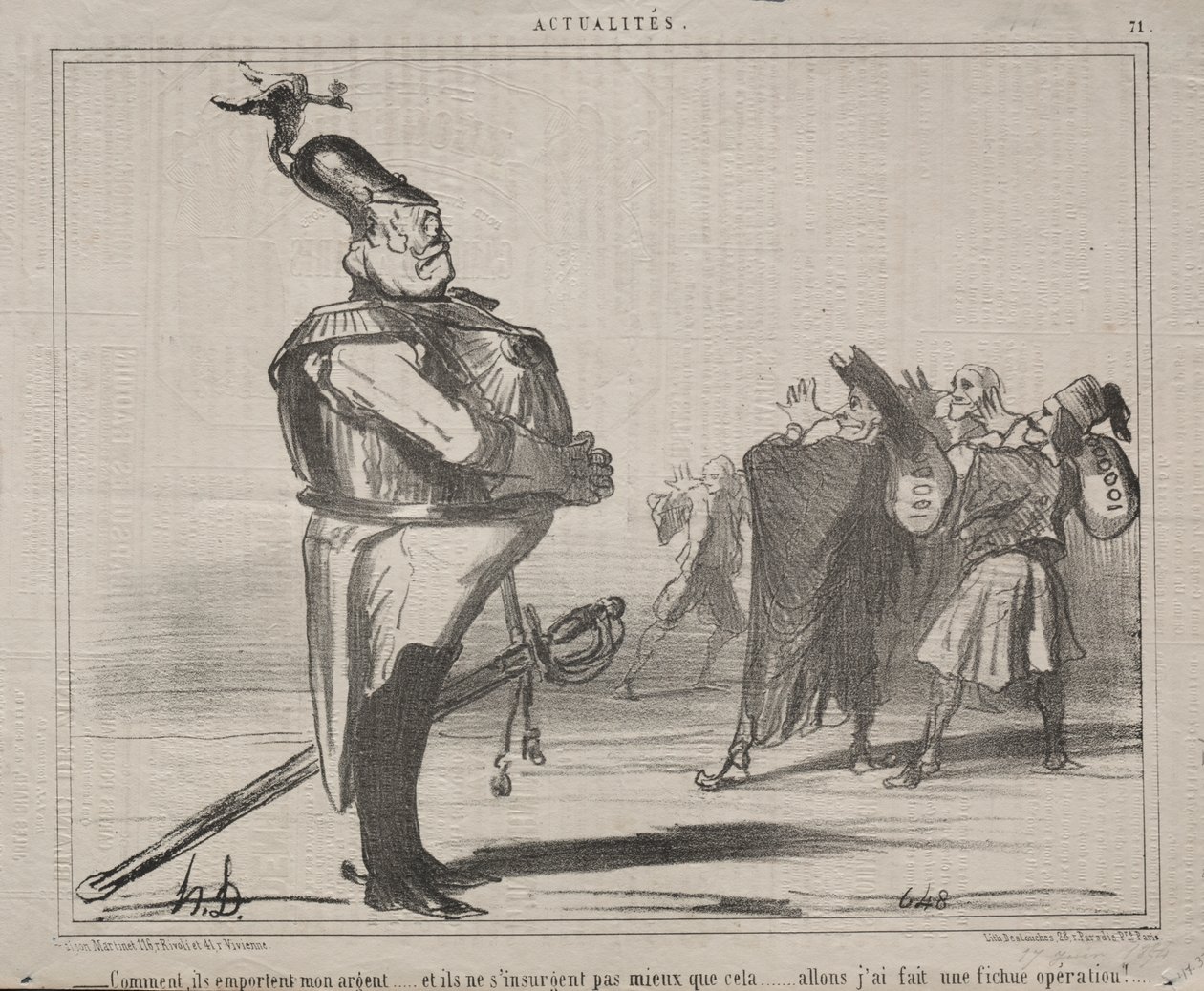 Fakta (nr 71): Varför tar de ifrån mig mina pengar... av Honoré Daumier