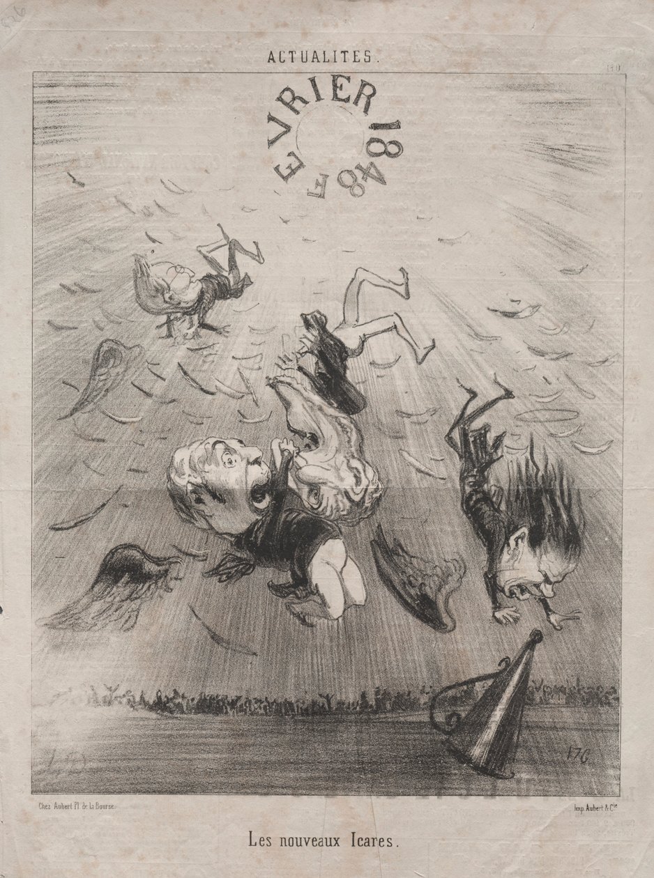 Aktualitet nr 140: Den nya Ikaros, 1850. av Honoré Daumier