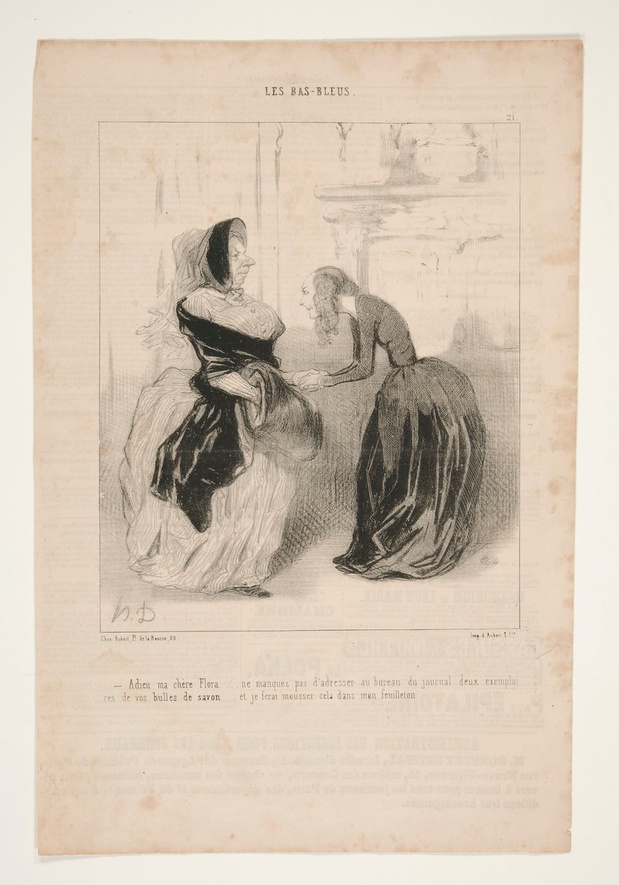 Farväl min kära Flora av Honoré Daumier