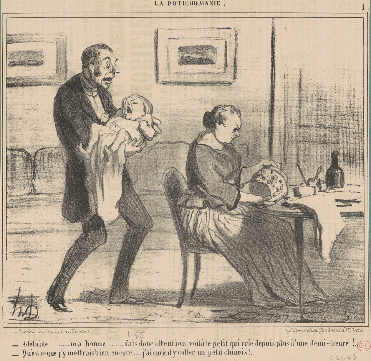 Adelaide ... my good ... gör det ... av Honoré Daumier
