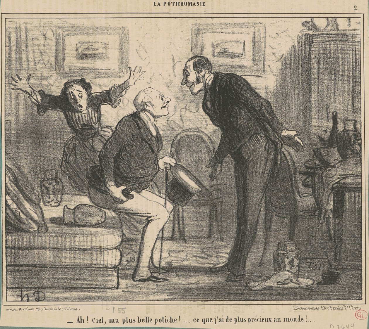 Ah! Himmel, min finaste potiche! ... av Honoré Daumier
