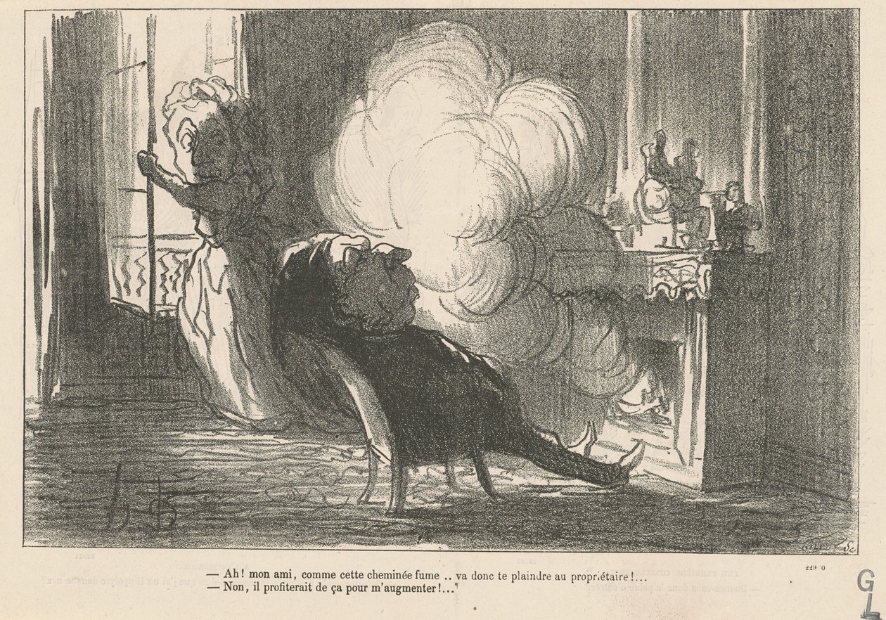 Ah! ... När den här skorstenen ryker ... av Honoré Daumier
