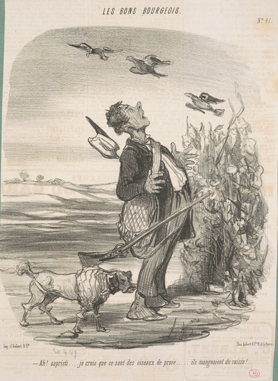 Ah! ... jag tror att de är rovfåglar ... av Honoré Daumier