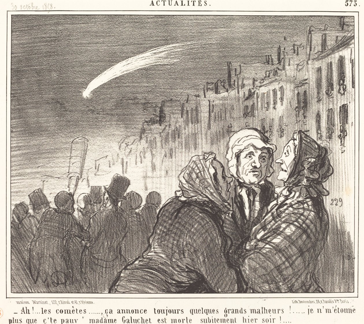 Ah!... kometerna... av Honoré Daumier
