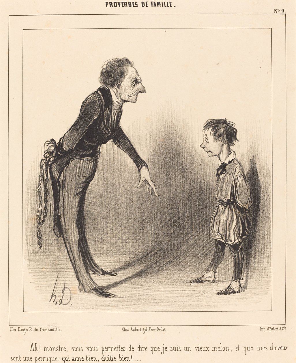 Ah! monster, du tillåter dig själv... av Honoré Daumier