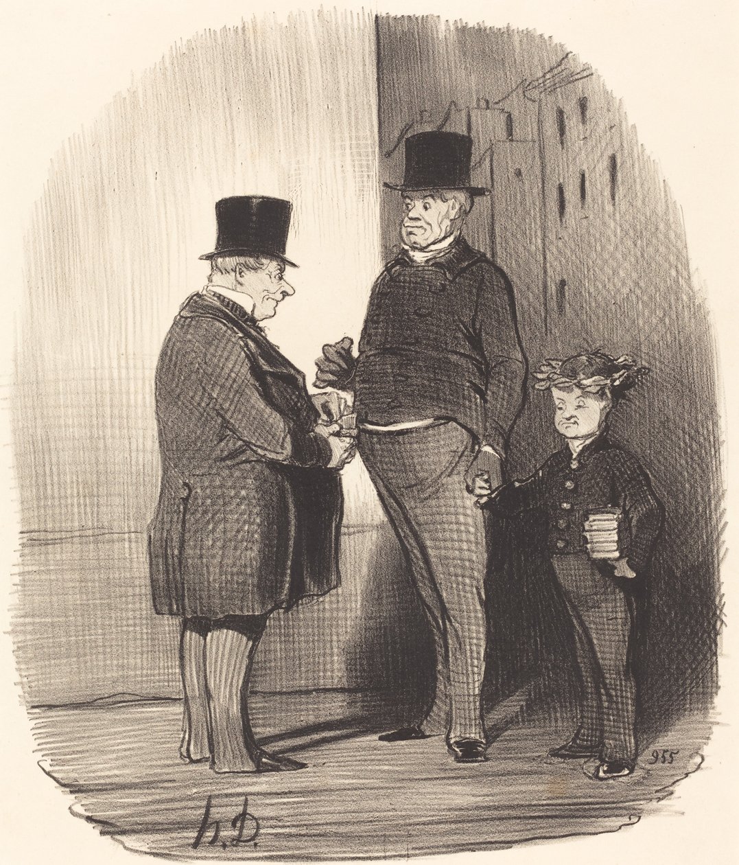 Ah! du är bra på latinska verser, unge man... av Honoré Daumier
