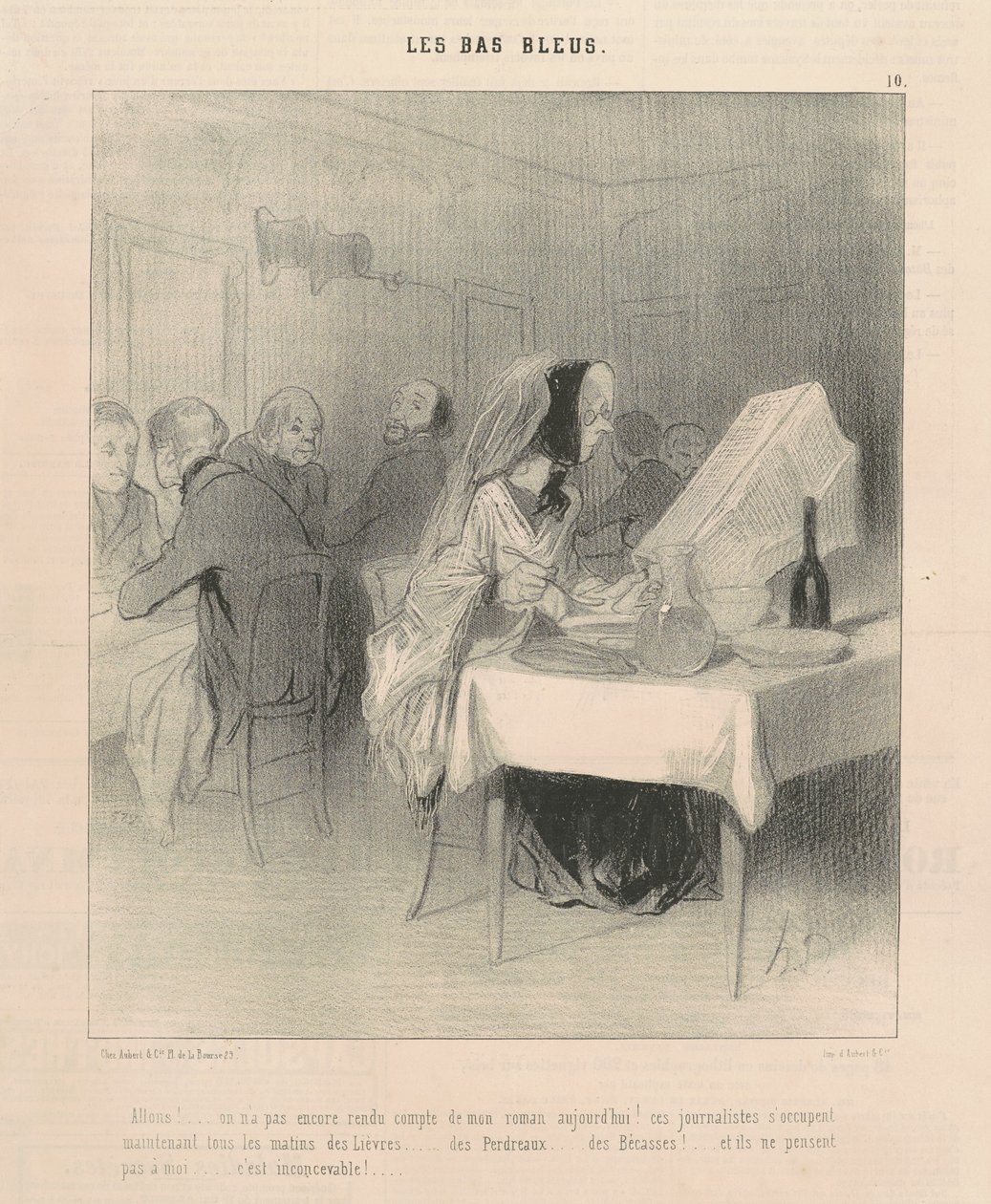 Nu går vi! ... Vi har ännu inte rapporterat om min roman ... av Honoré Daumier