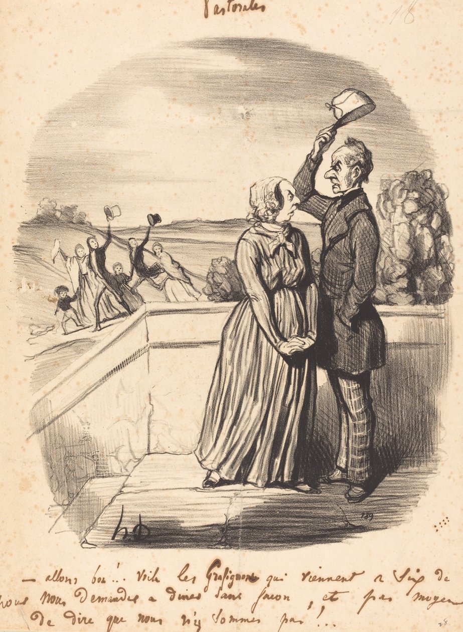 Kom igen!...här är grafignerna... av Honoré Daumier