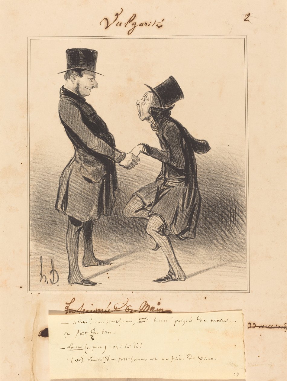 Nu går vi! min unga vän, en god handfull... av Honoré Daumier