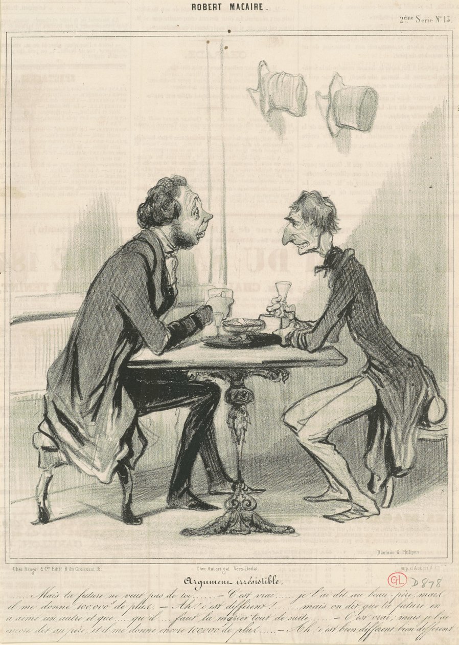 oemotståndligt argument av Honoré Daumier