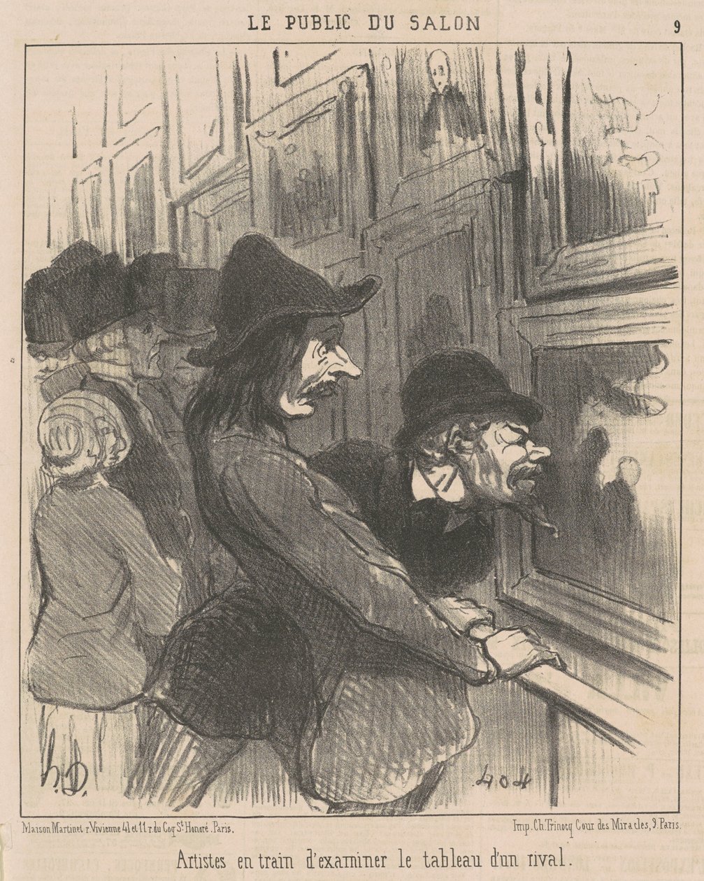 Konstnärer undersöker... av Honoré Daumier