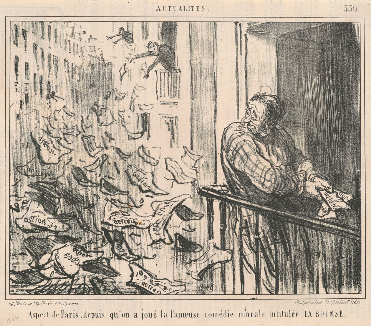 Aspekt av Paris, sedan vi spelade... av Honoré Daumier