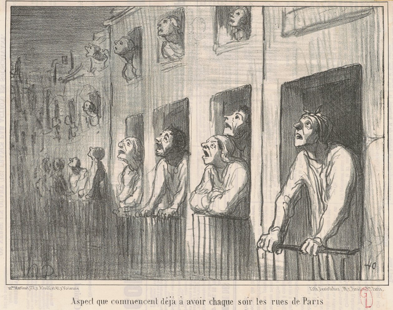 En aspekt som redan börjar få... av Honoré Daumier