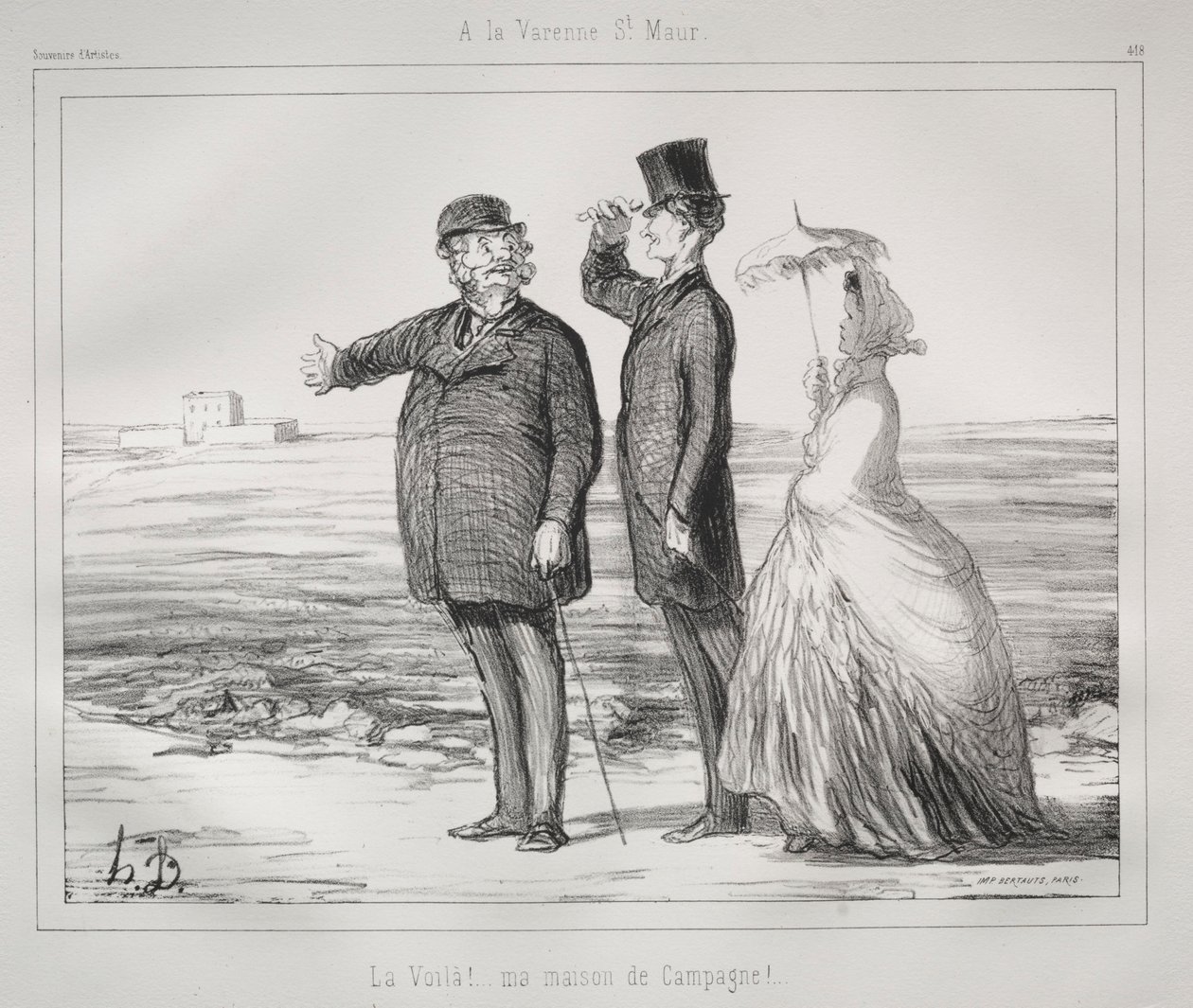 Vid Varenne, Saint-Maur av Honoré Daumier