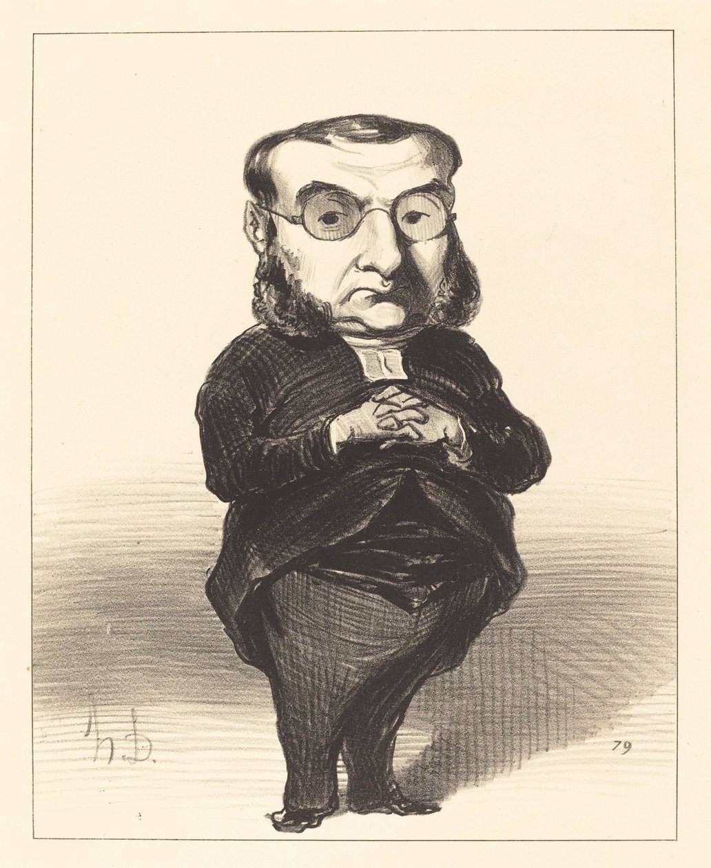 Ath. L. Charles Coquerel av Honoré Daumier