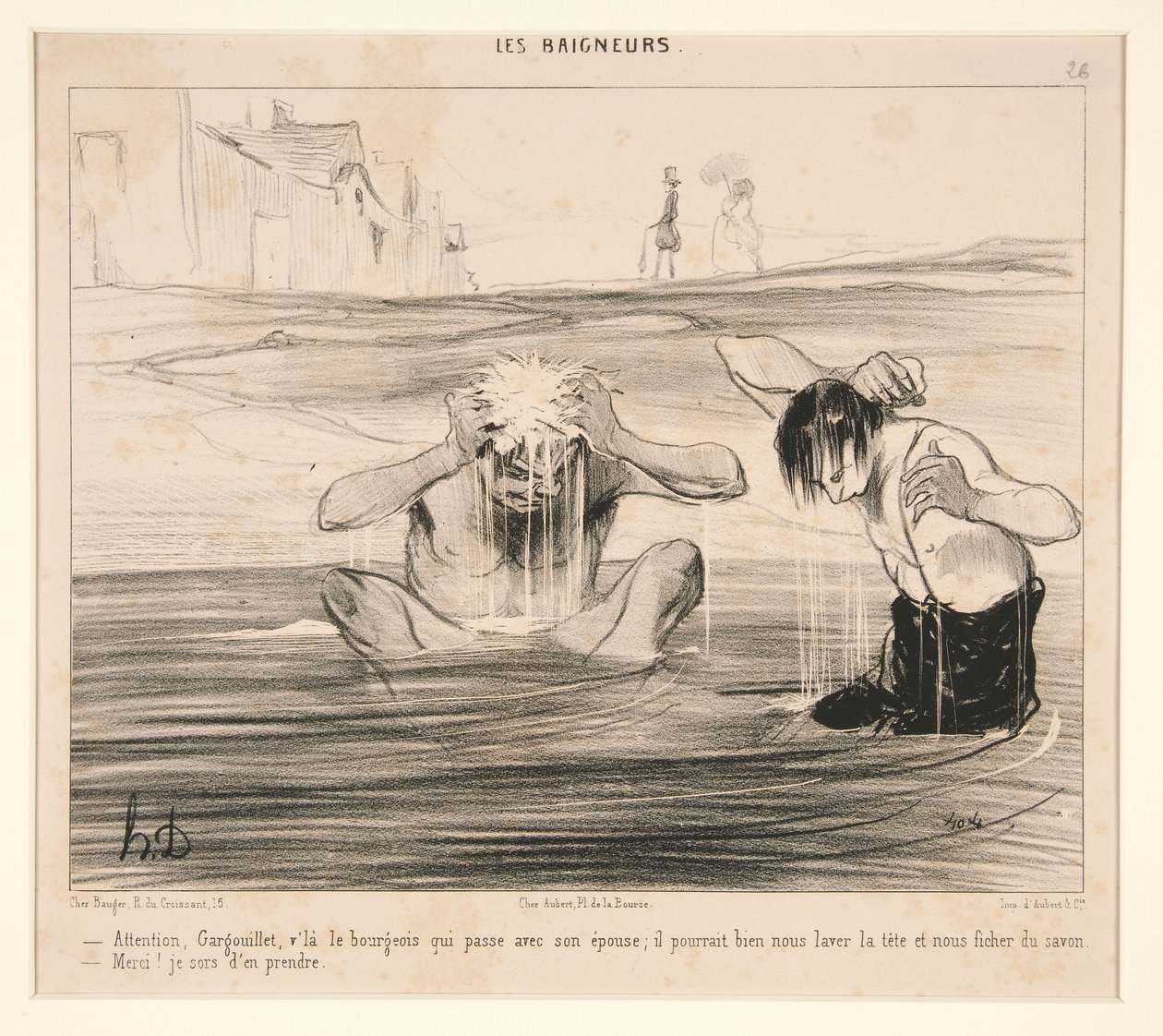 Varning, Gargoyle, v av Honoré Daumier