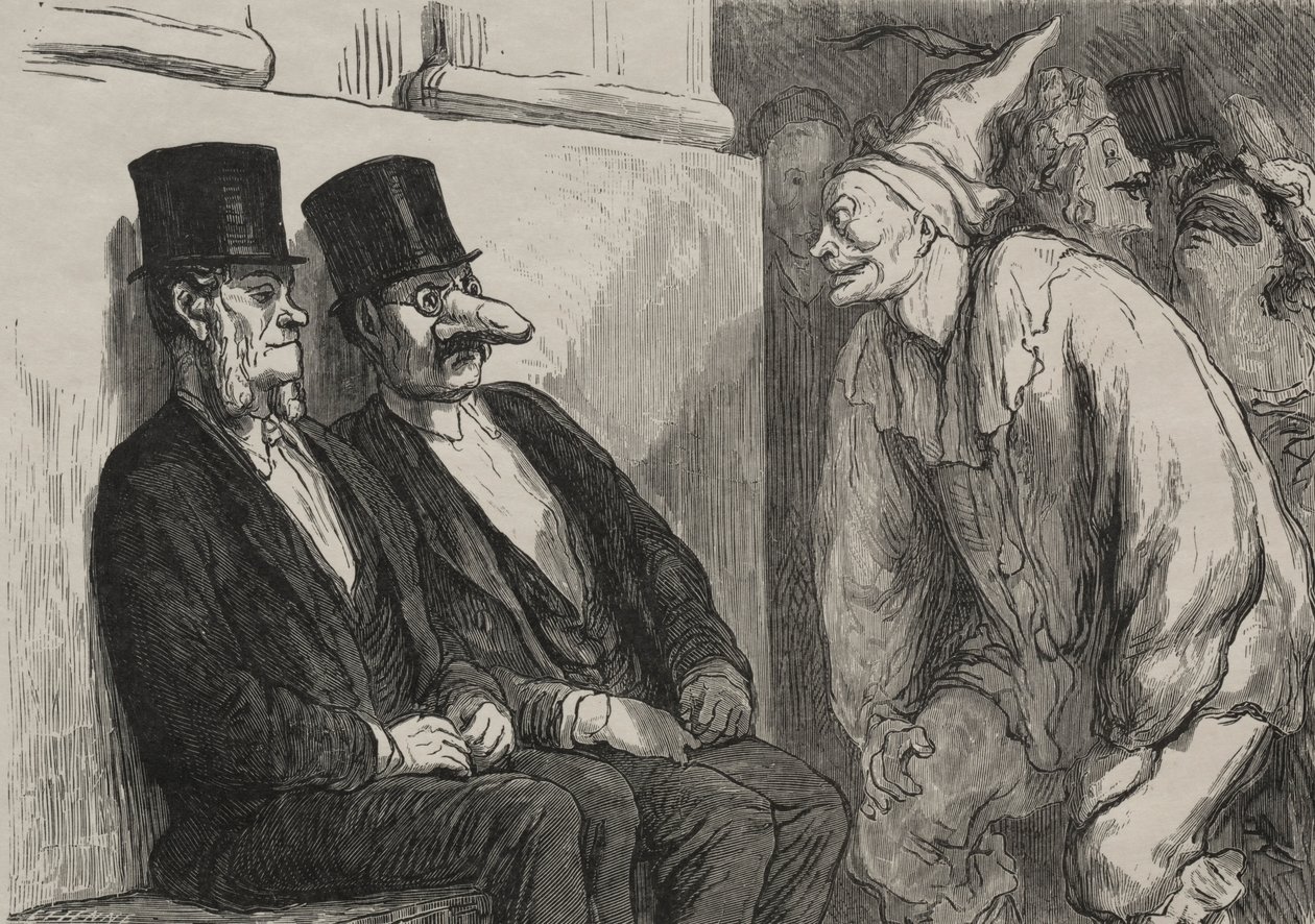 På operabalen: du har för roligt. av Honoré Daumier