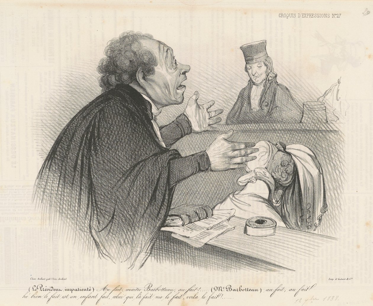 Förresten, mästare Barbotteau... av Honoré Daumier