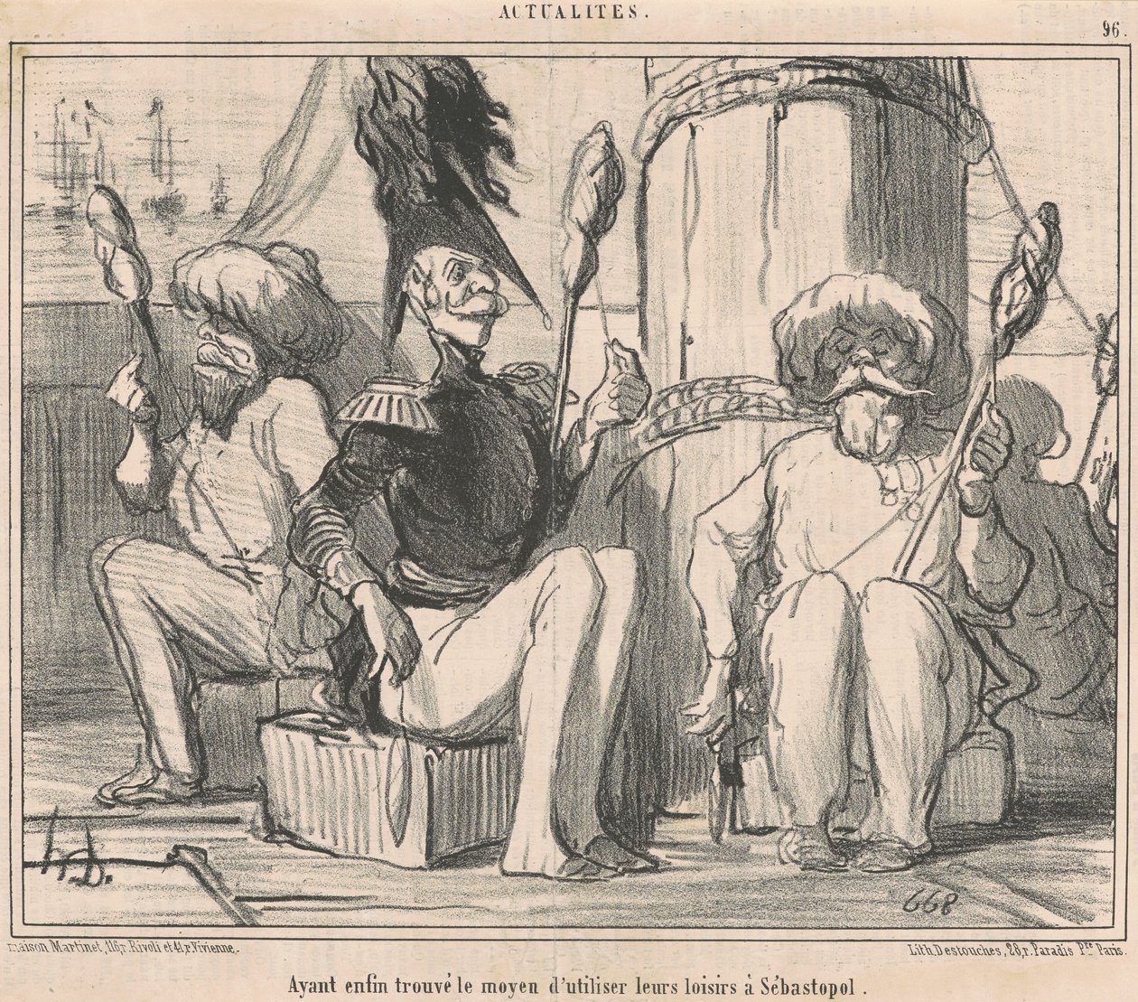 Har äntligen hittat ett sätt att använda sin fritid! av Honoré Daumier