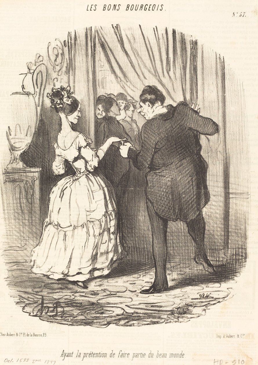 Påstår sig vara en del av den vackra världen av Honoré Daumier