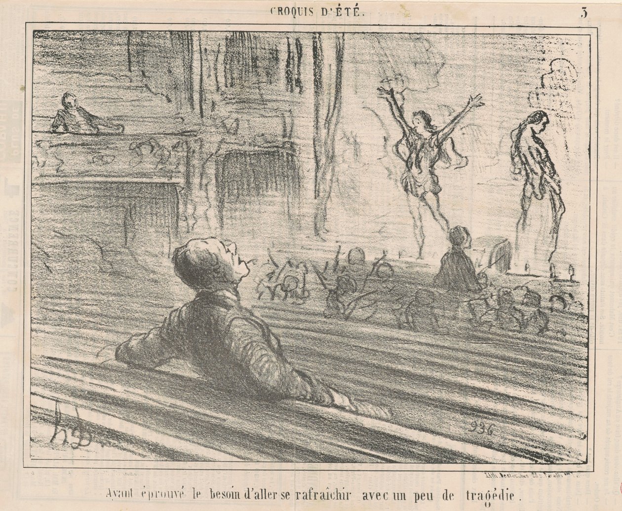 Efter att ha känt ett behov av att uppdatera med... av Honoré Daumier