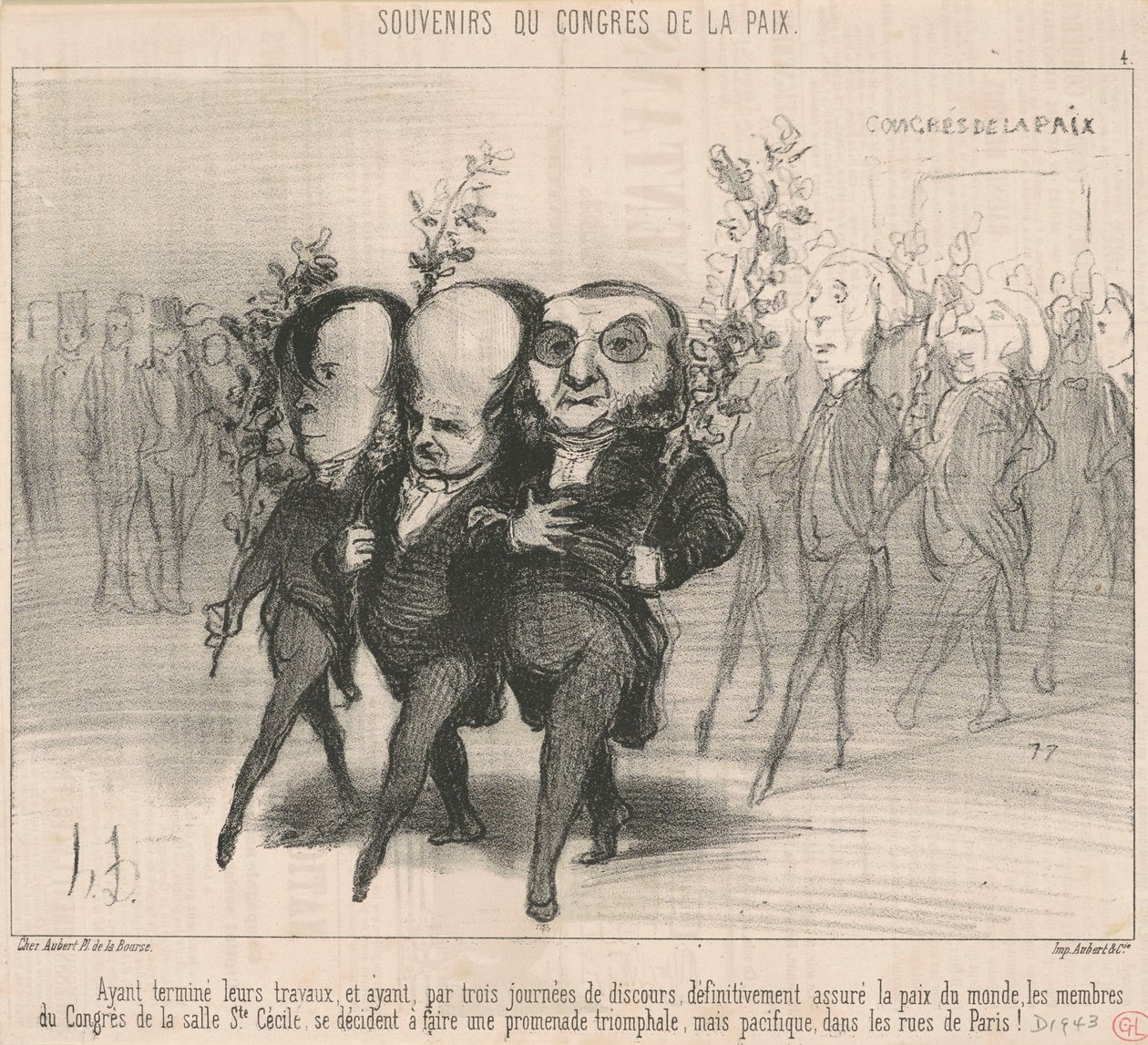 Efter att ha avslutat sitt arbete... av Honoré Daumier