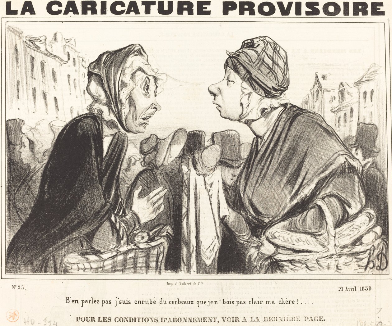 Prata inte om det, jag är täckt av hjärnor... av Honoré Daumier