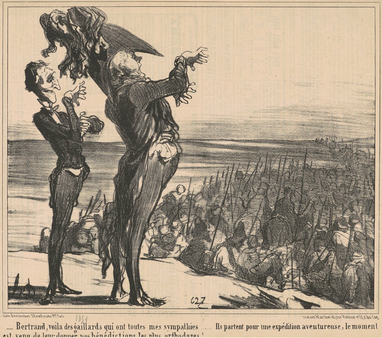 Bertrand, här är några killar... av Honoré Daumier