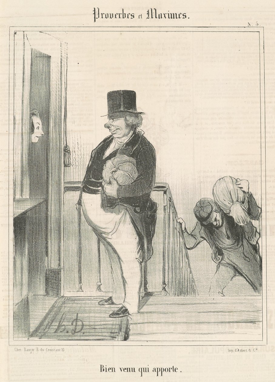 Välkommen som kommer med av Honoré Daumier