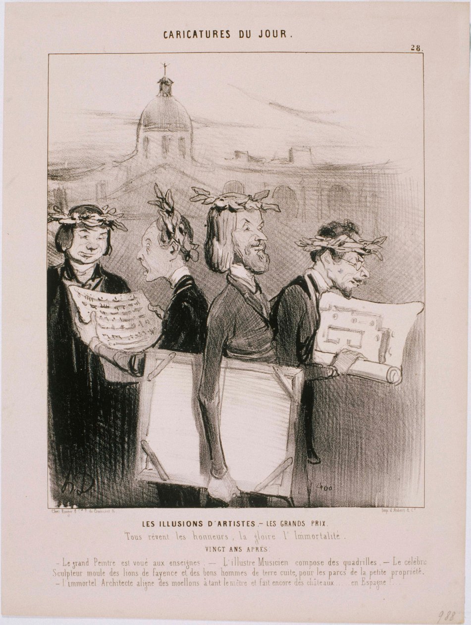 Dagens karikatyrer - konstnärers illusioner av Honoré Daumier