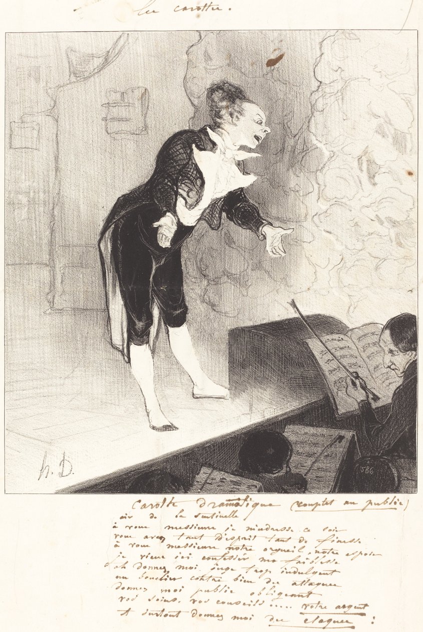 dramatisk morot av Honoré Daumier