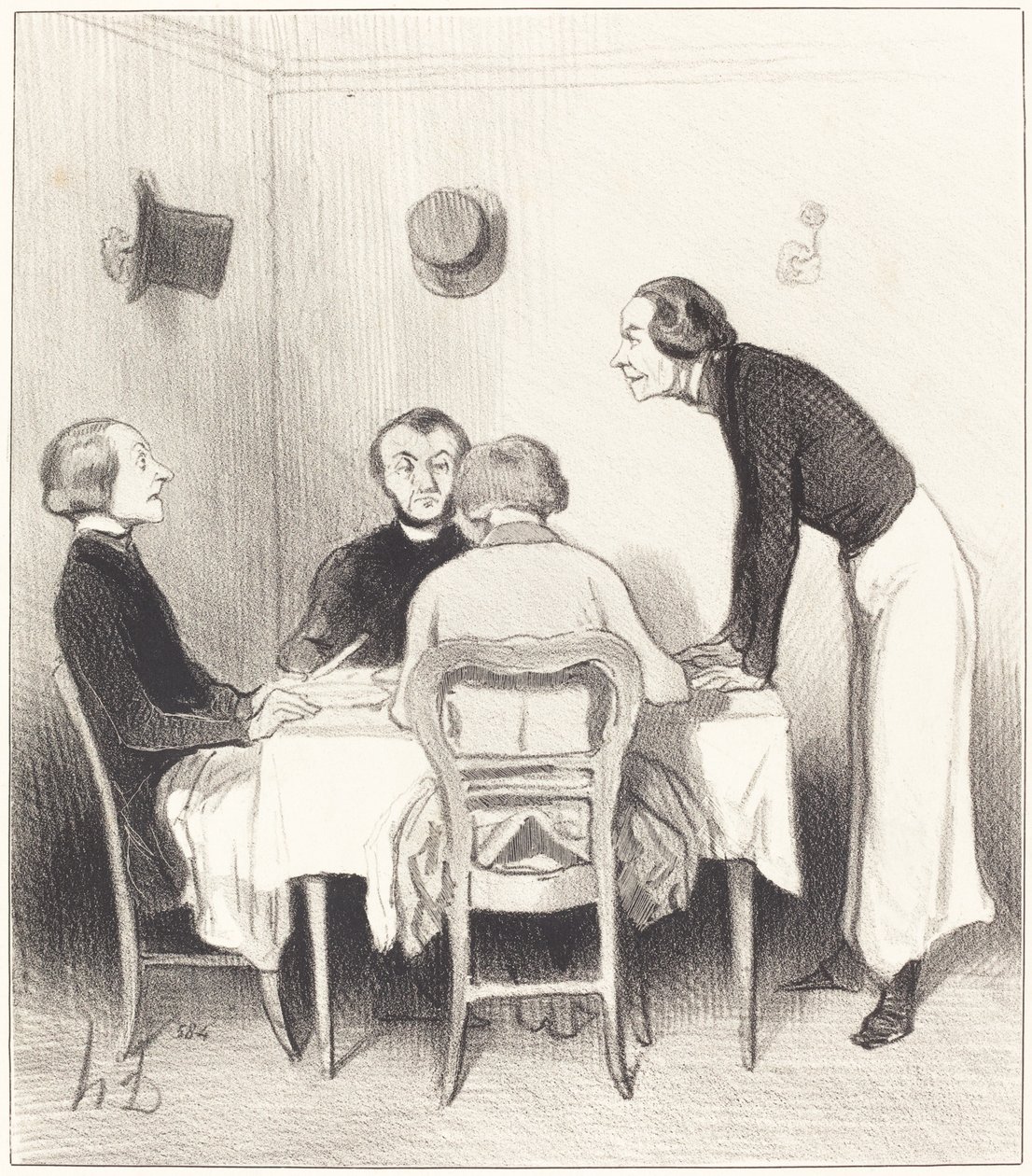 restaurang morot av Honoré Daumier