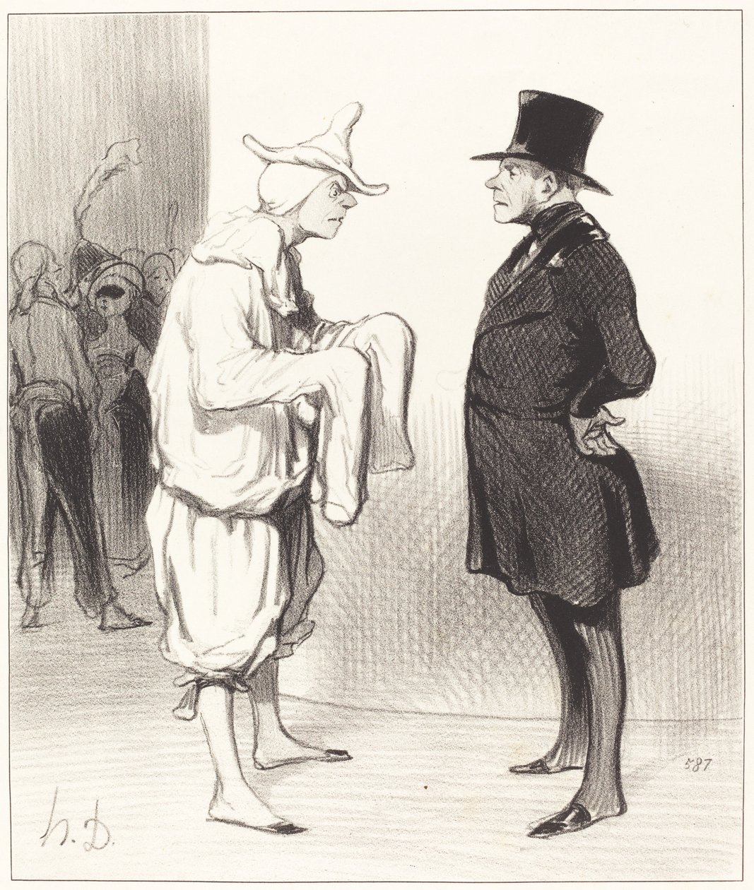 Ytterspelares morot av Honoré Daumier